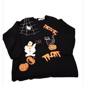 1980s Shenanigans Vintage Sweater | Shoulder Pads | Halloween Knit